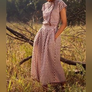 Anokhi cotton block print co-ord set